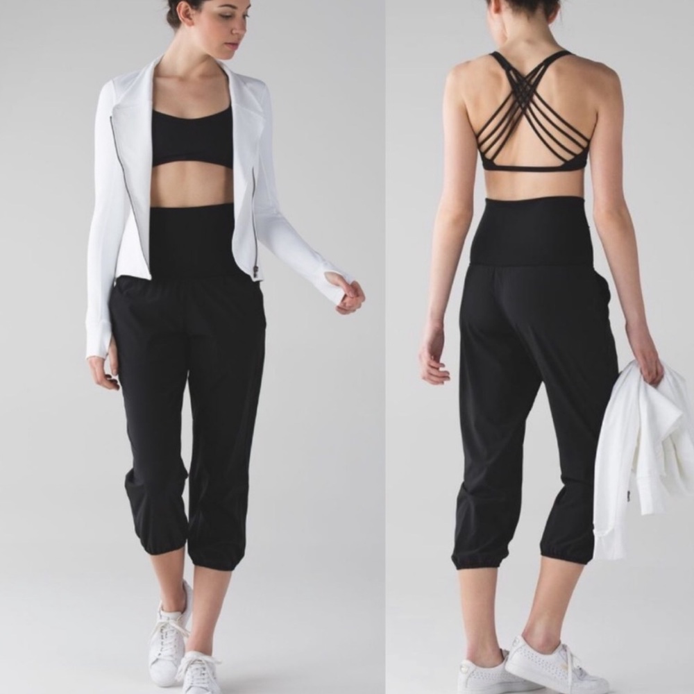 Lululemon om crop pants *high or low" waisted 4